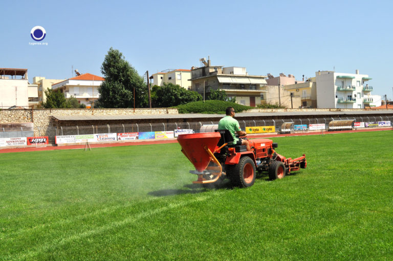 Ενσωμάτωση ζεόλιθου στο γήπεδο Αλεξανδρούπολης
