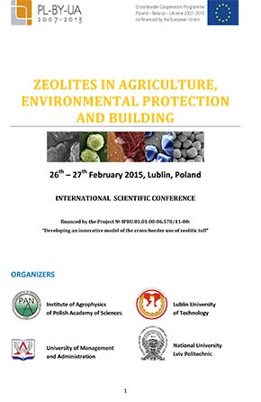 Zeolites in agriculture, environmental protection and building - International scientific conference - Lublin, Poland | Zeolife.gr